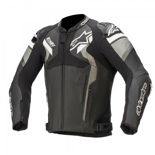 Alpinestars Alpinestars Atem V4 Leather Jacket Black/Grey/White